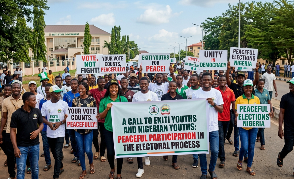A CALL TO EKITI YOUTHS AND NIGERIAN YOUTHS ON PEACEFUL PARTICIPATION IN THE ELECTORAL PROCESS